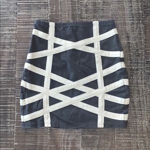 Topshop Zipper Detail Mini Skirt